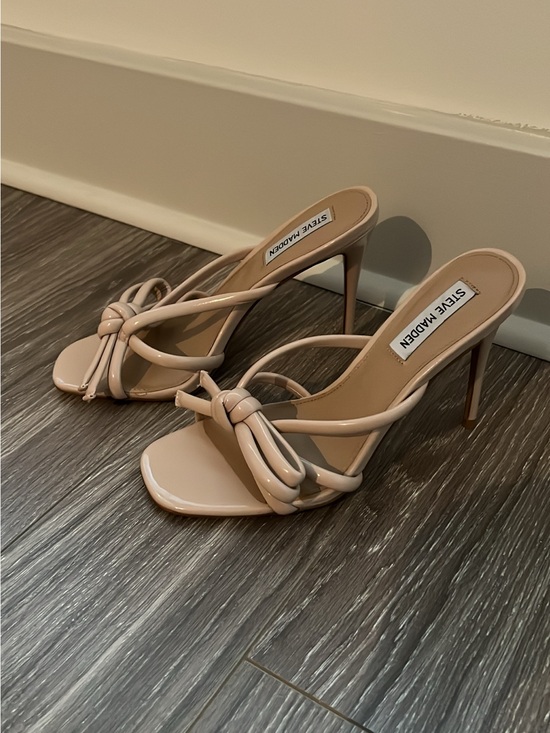Steve Madden Shoes - Steve Madden Blush Knot-Strap Stiletto Mules